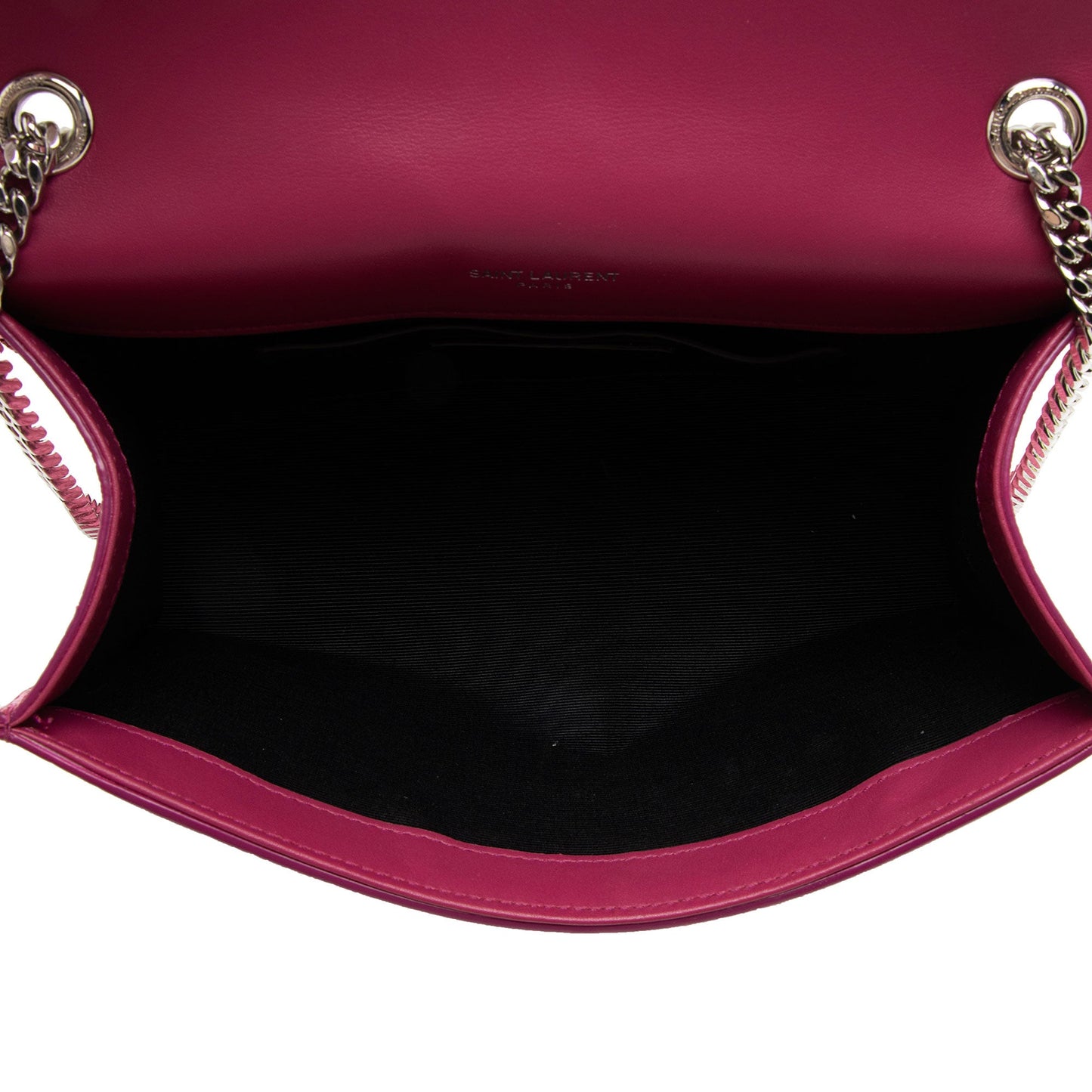 Saint Laurent Metallic Croc Embossed Leather Monogram Small Envelope Bag