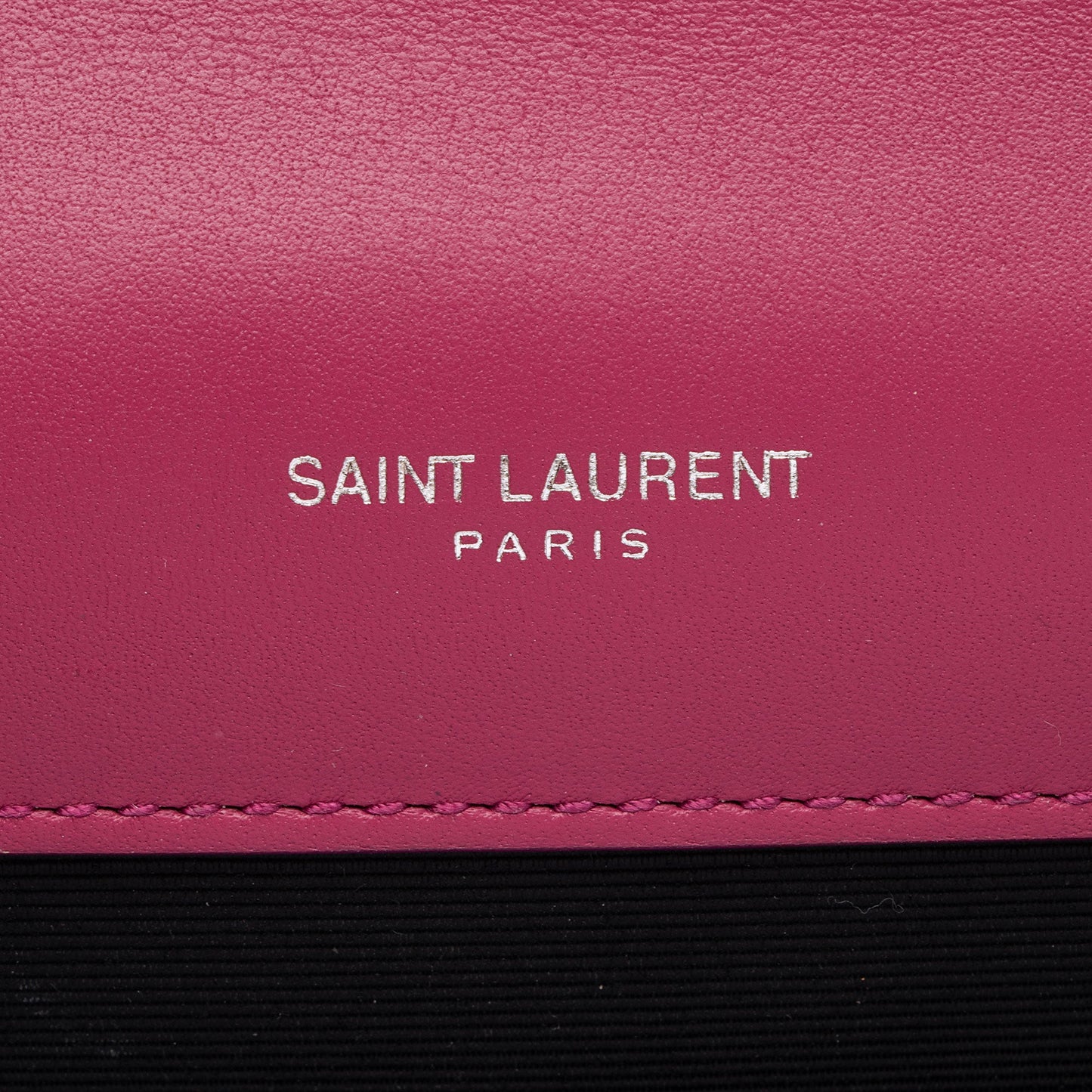 Saint Laurent Metallic Croc Embossed Leather Monogram Small Envelope Bag