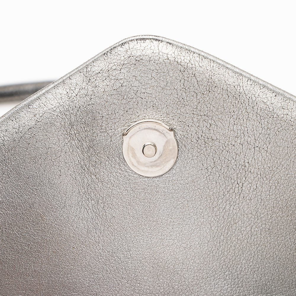 Saint Laurent Metallic Matelasse Calfskin LouLou Toy Crossbody Bag (SHF-21046)