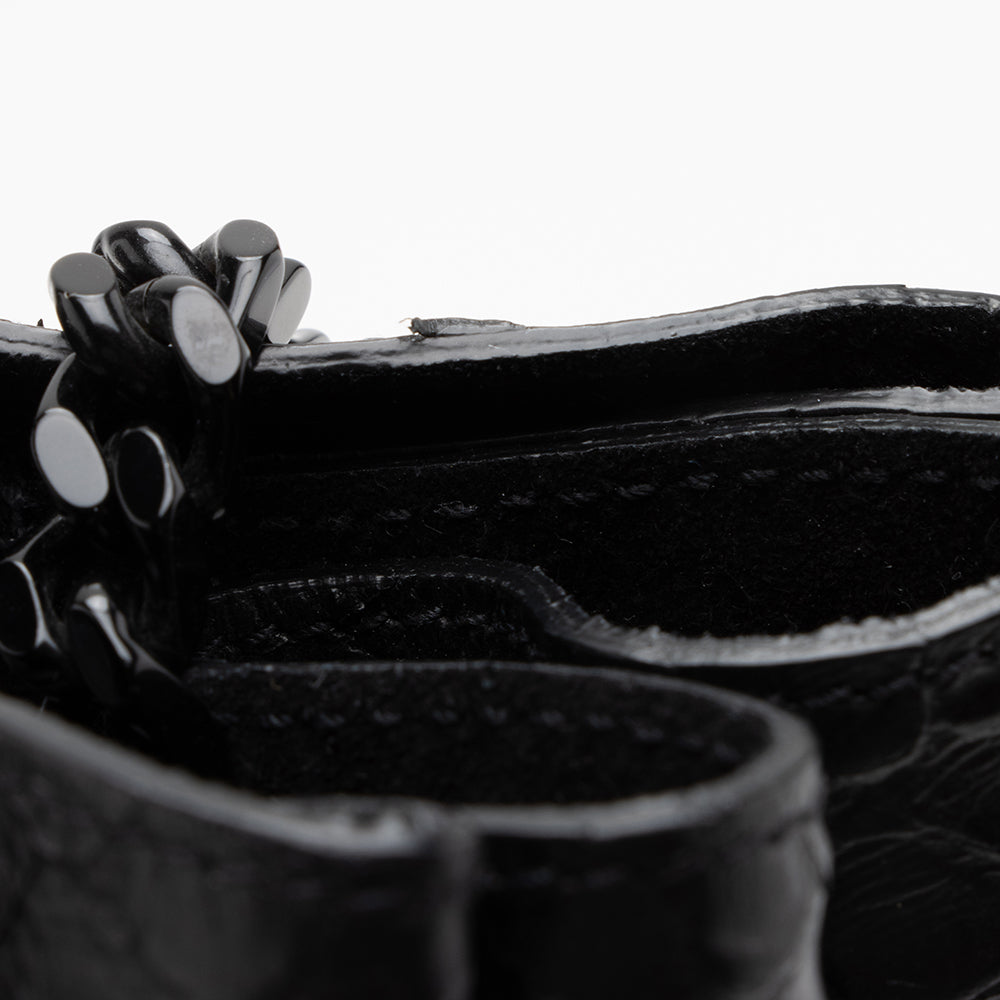 Saint Laurent Python Embossed Calfskin Mini Bucket Bag - FINAL SALE (SHF-17106)