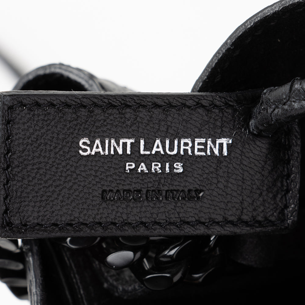 Saint Laurent Python Embossed Calfskin Mini Bucket Bag - FINAL SALE (SHF-17106)