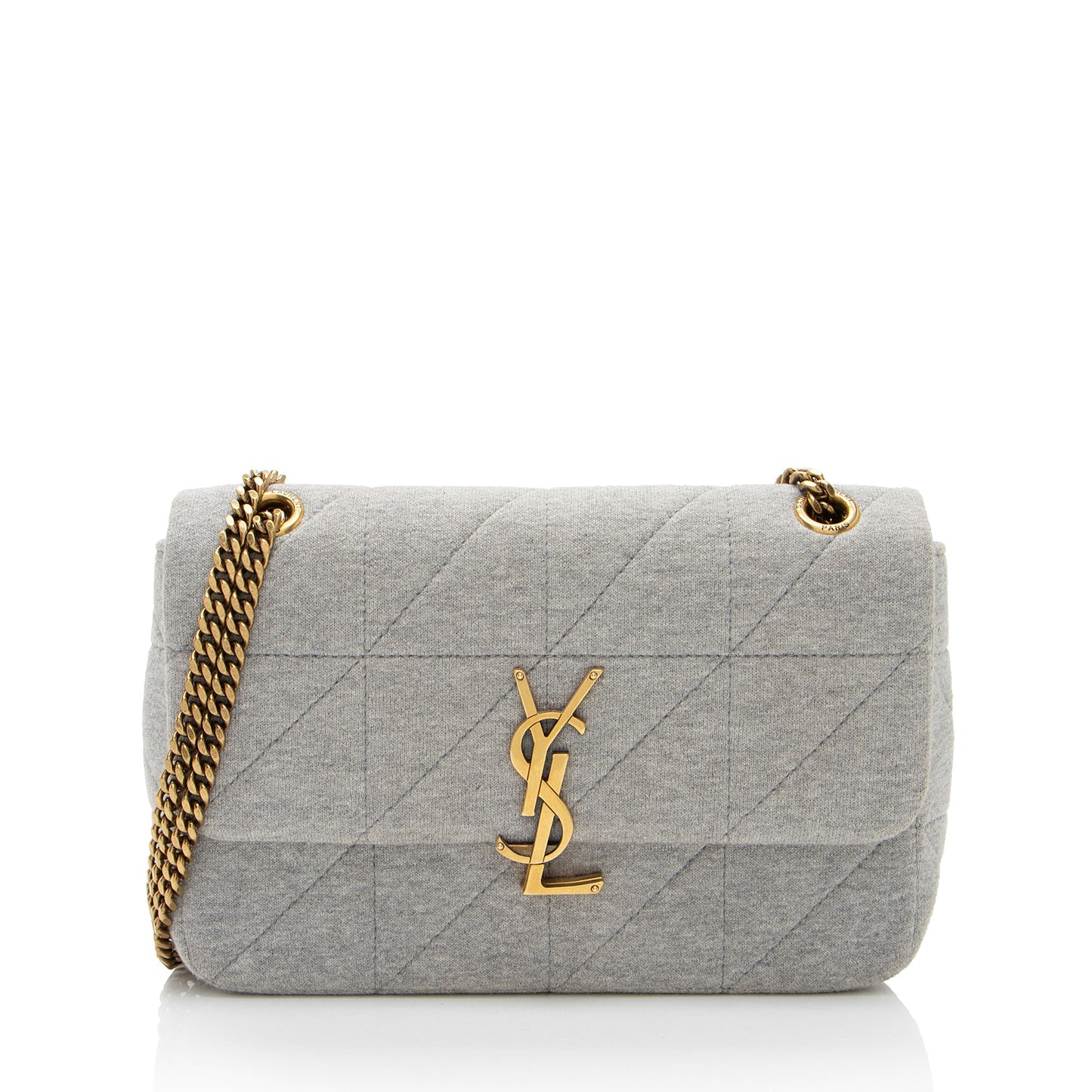 Saint Laurent Quilted Jersey Monogram Jamie Medium Shoulder Bag