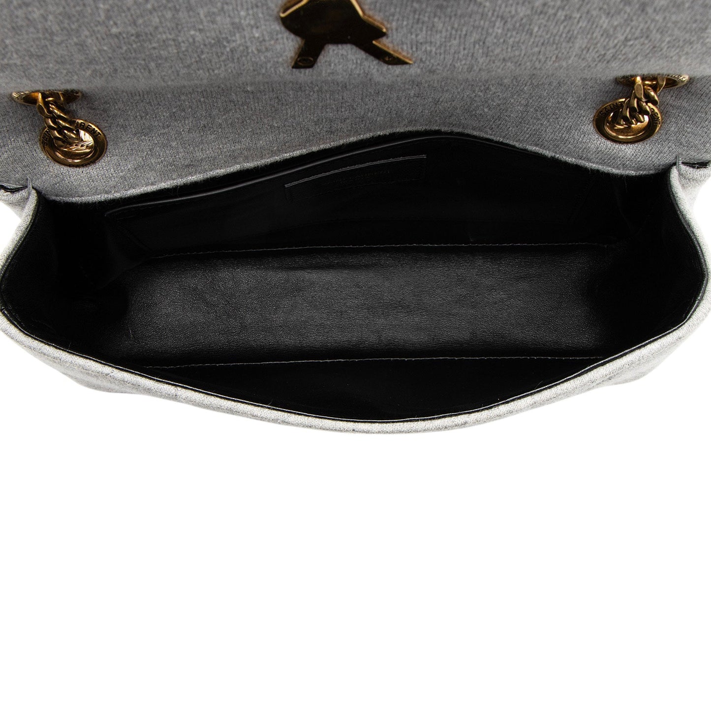 Saint Laurent Quilted Jersey Monogram Jamie Medium Shoulder Bag