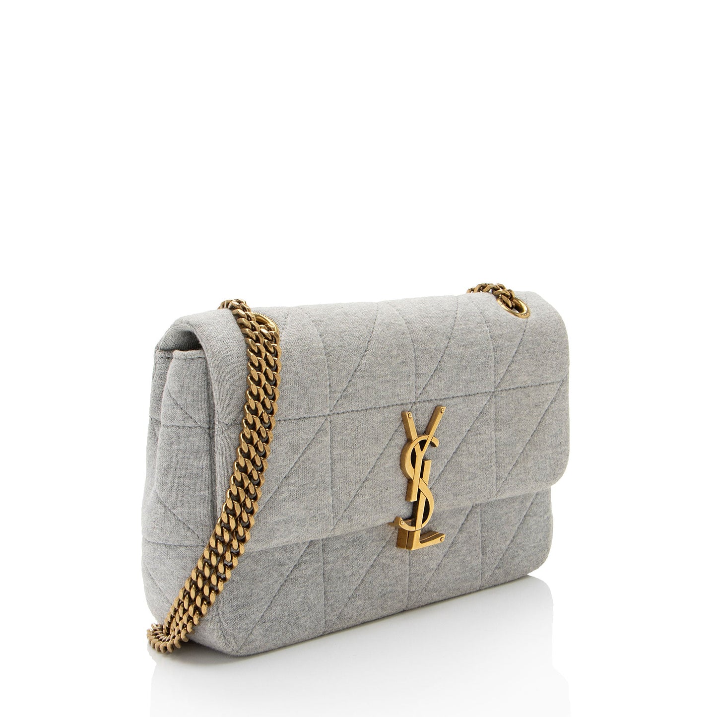 Saint Laurent Quilted Jersey Monogram Jamie Medium Shoulder Bag