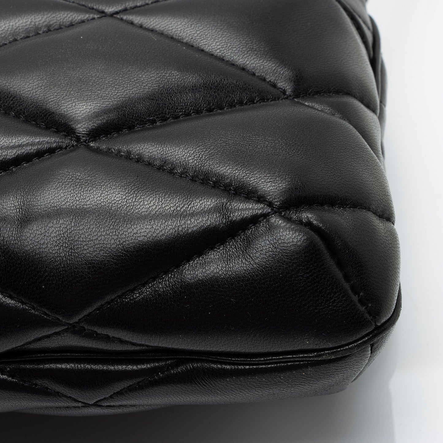 Saint Laurent Quilted Lambskin Monogram Le 57 Hobo