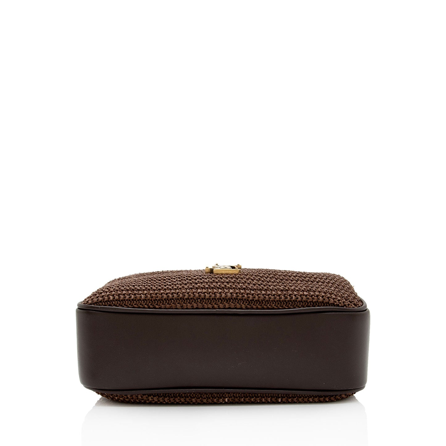 Saint Laurent Raffia Calfskin Monogram Lou Camera Bag (SHF-PUUOKP)