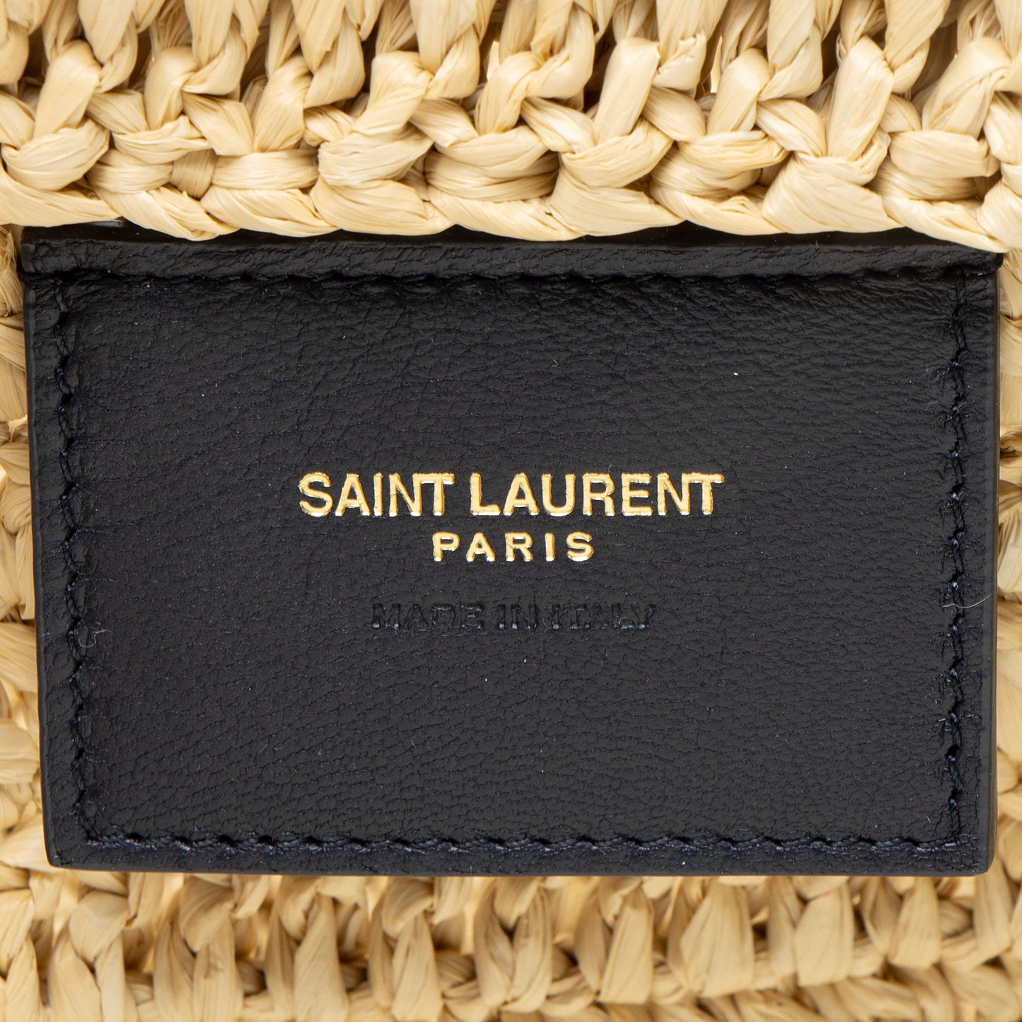 Saint Laurent Raffia Crochet Rive Gauche Tote