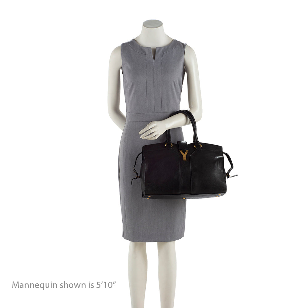Saint Laurent Calfskin Classic Cabas Chyc Y Medium Tote - FINAL SALE (SHF-18423)