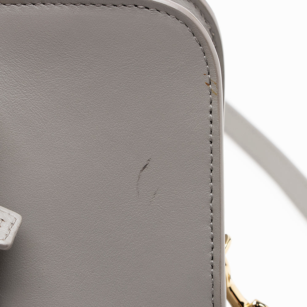 Saint Laurent Smooth Calfskin Baby Monogram Cabas Tote (SHF-15627)
