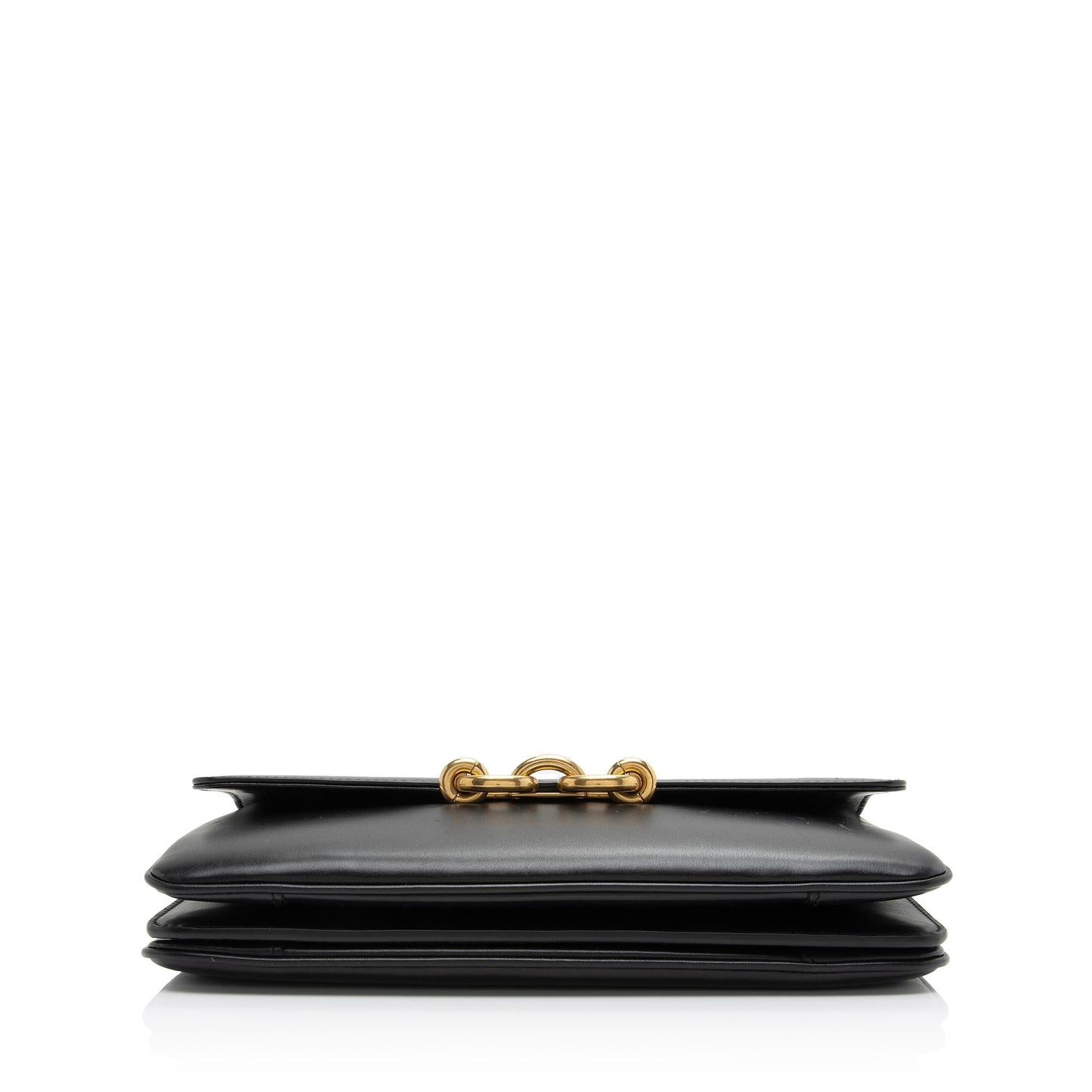 Saint Laurent Smooth Calfskin Le Maillon Shoulder Bag (SHF-1cEBlW)