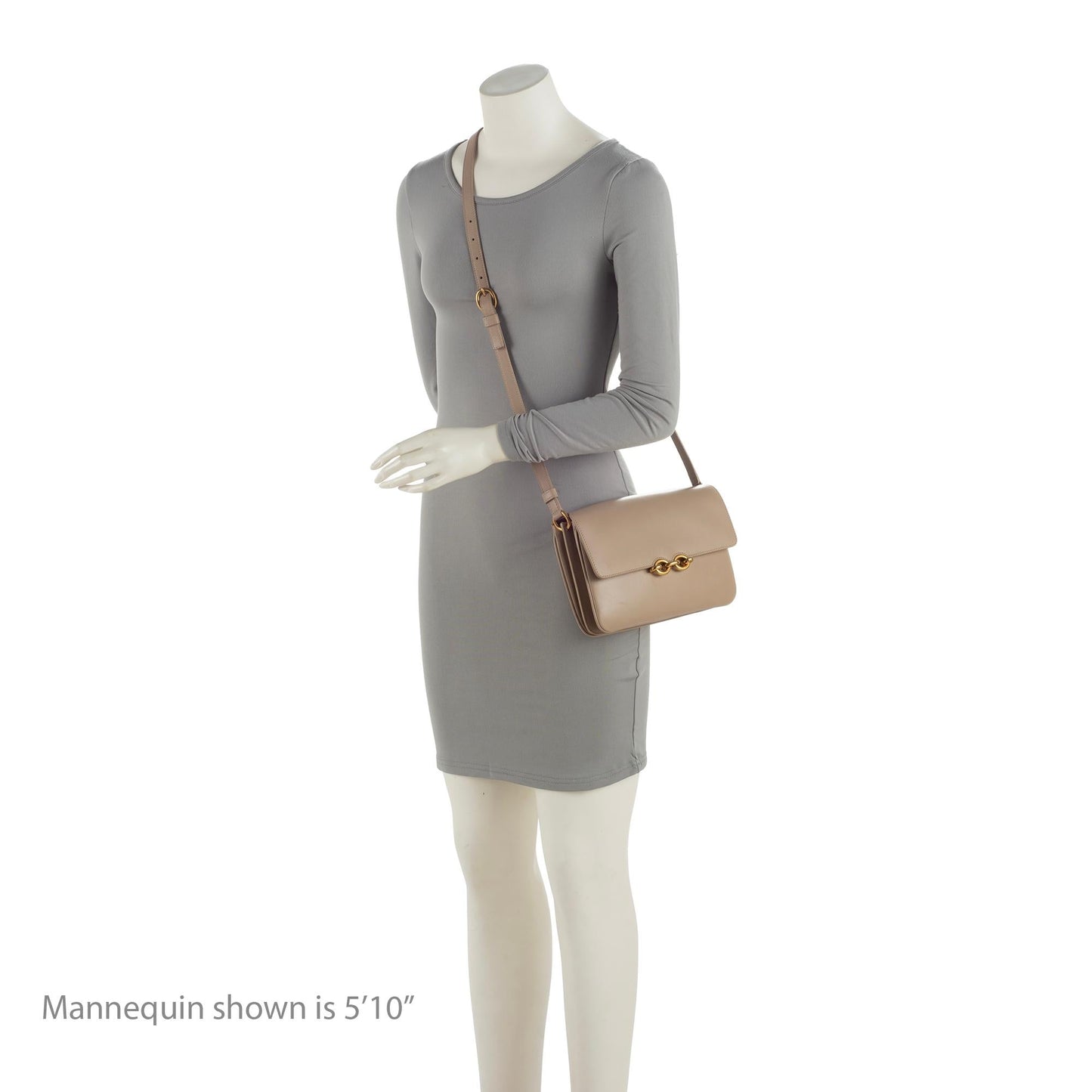 Saint Laurent Smooth Calfskin Le Maillon Shoulder Bag (SHF-ykAnZ1)