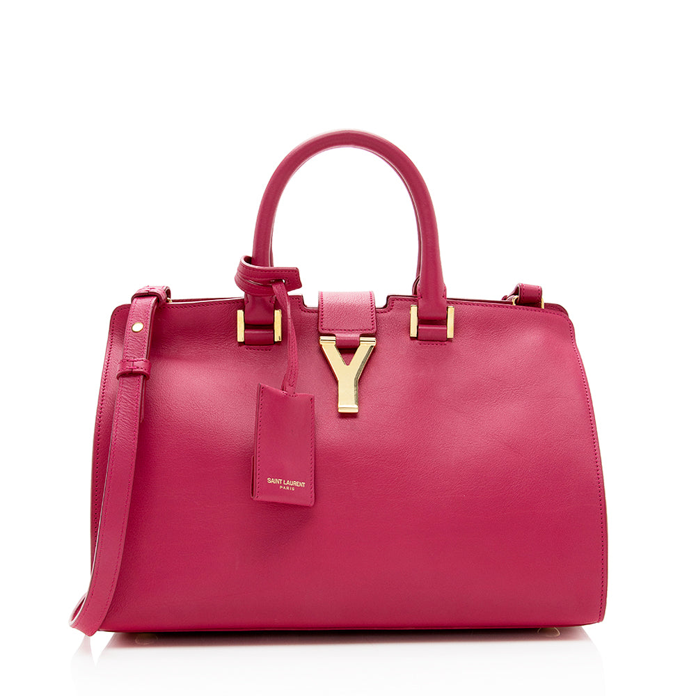 Saint Laurent Calfskin Cabas Chyc Small Tote
