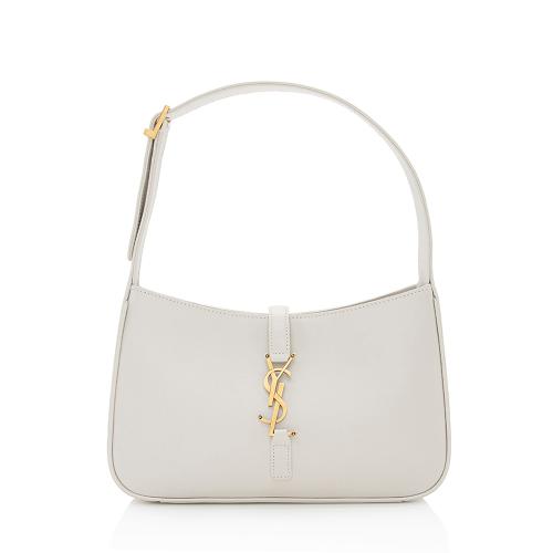 Saint Laurent Smooth Calfskin Monogram Le 5 A 7 Hobo (SHF-XO6BXf)