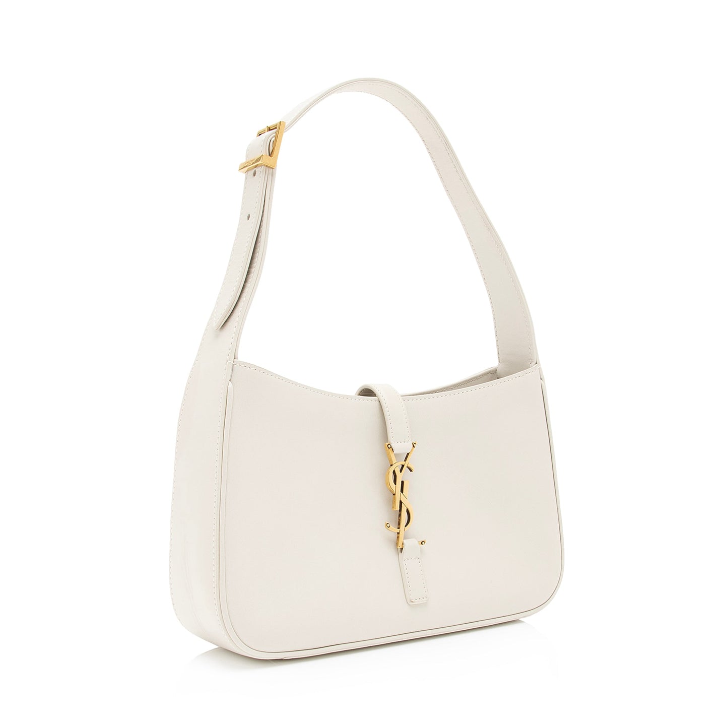 Saint Laurent Smooth Calfskin Monogram Le 5 A 7 Hobo (SHF-XO6BXf)