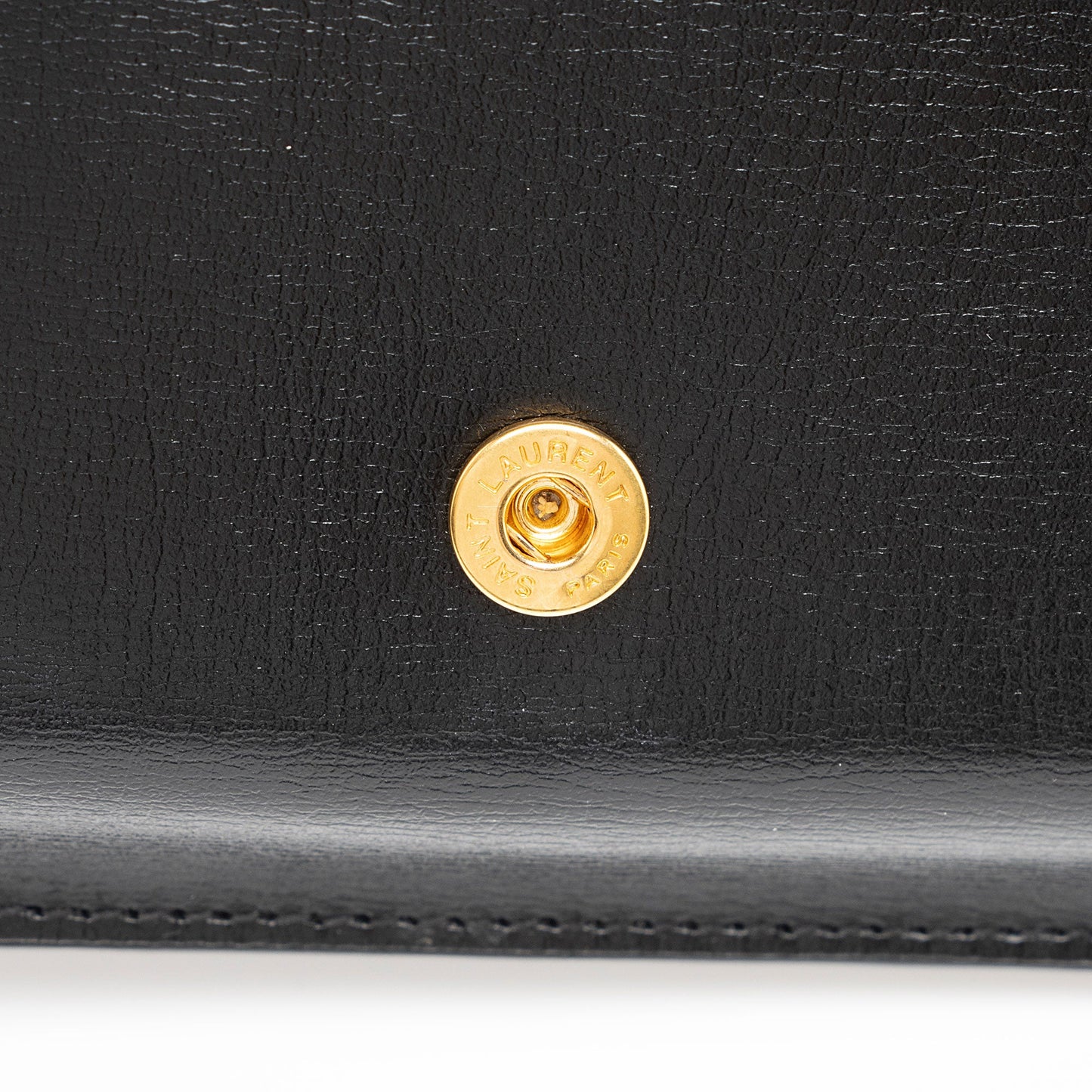 Saint Laurent Smooth Calfskin Monogram Phone Holder Shoulder Bag (SHF-ma6enh)