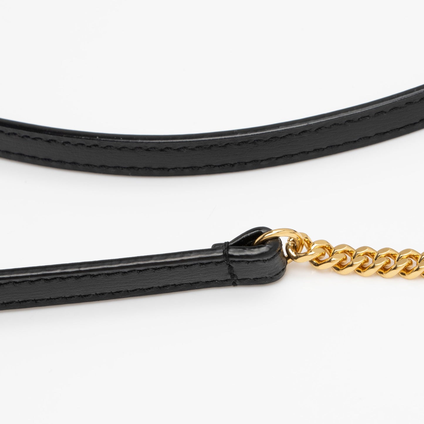 Saint Laurent Smooth Calfskin Monogram Phone Holder Shoulder Bag (SHF-ma6enh)