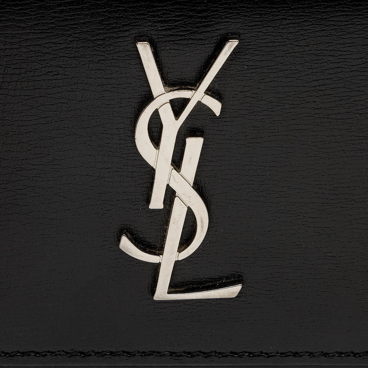 Saint Laurent Smooth Calfskin Monogram Sunset Mini Wallet on Chain Bag (SHF-DINzFy)