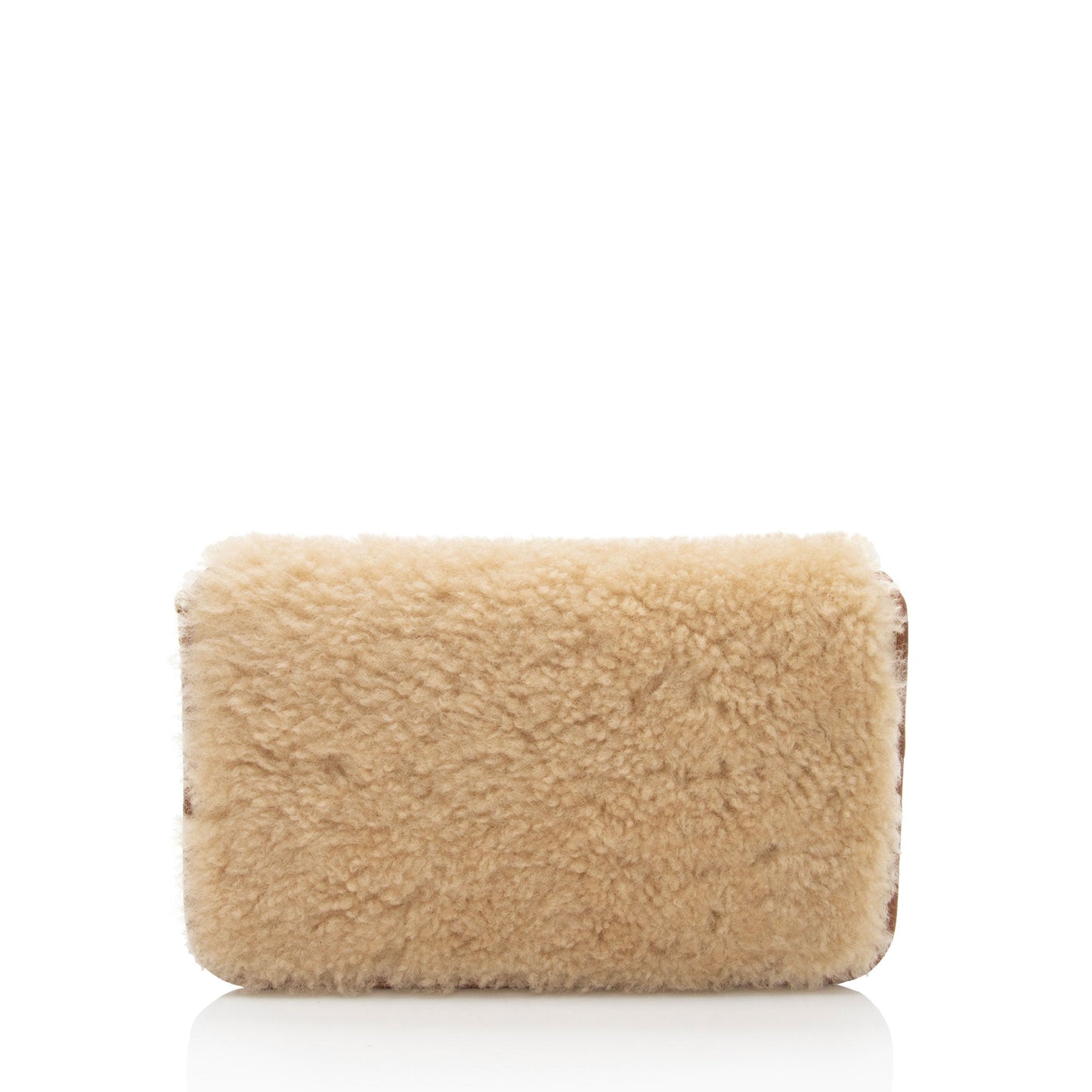 Saint Laurent Smooth Calfskin Shearling Phone Holder Shoulder Bag (SHF-m39ejH)