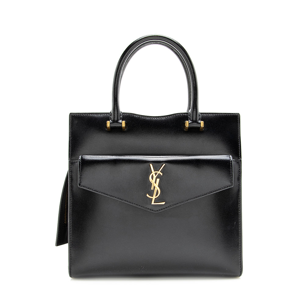 Saint Laurent Smooth Calfskin Uptown Small Satchel (SHF-19811)