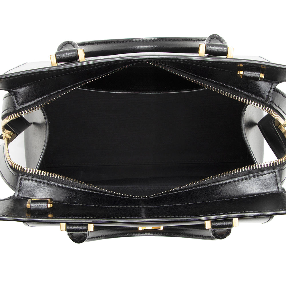 Saint Laurent Smooth Calfskin Uptown Small Satchel (SHF-19811)
