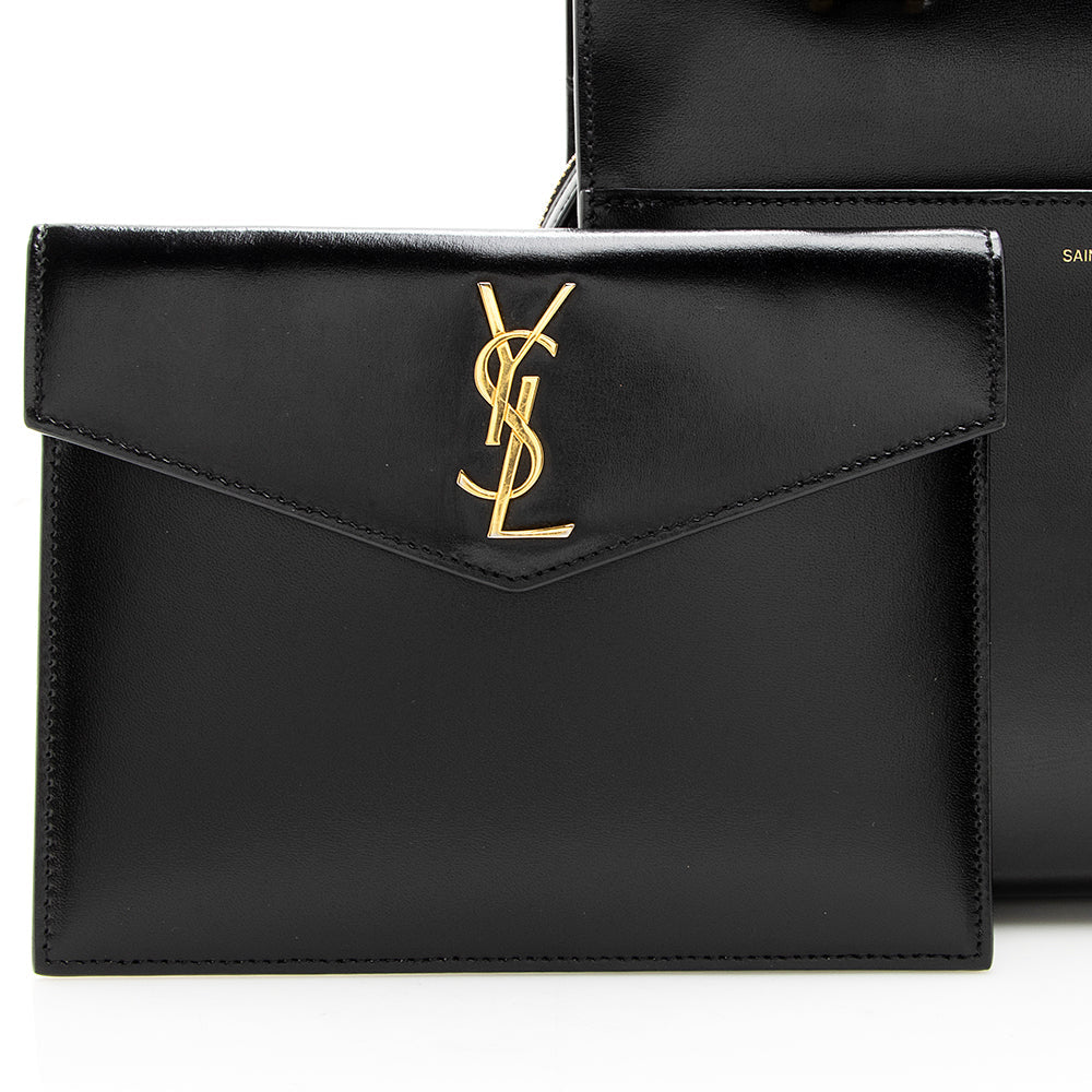 Saint Laurent Smooth Calfskin Uptown Small Satchel (SHF-19811)