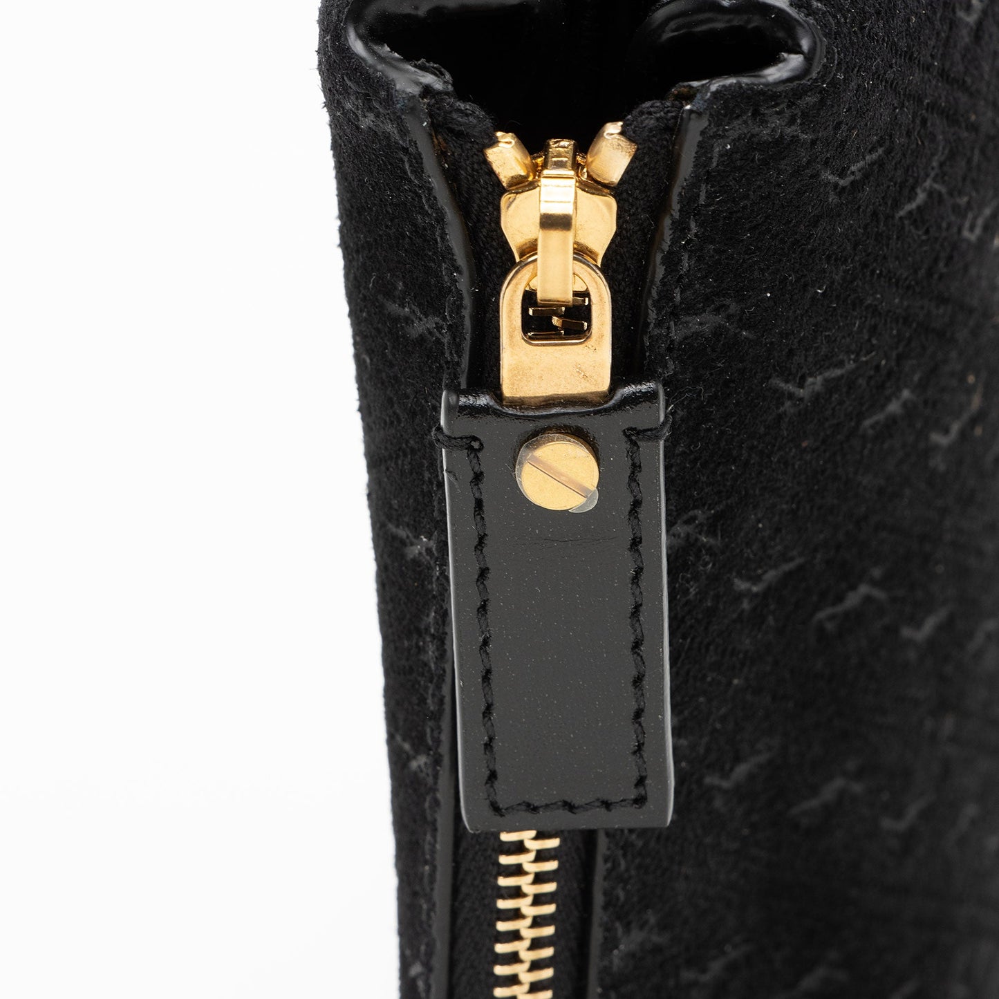 Saint Laurent Suede Monogram King Palm Crossbody