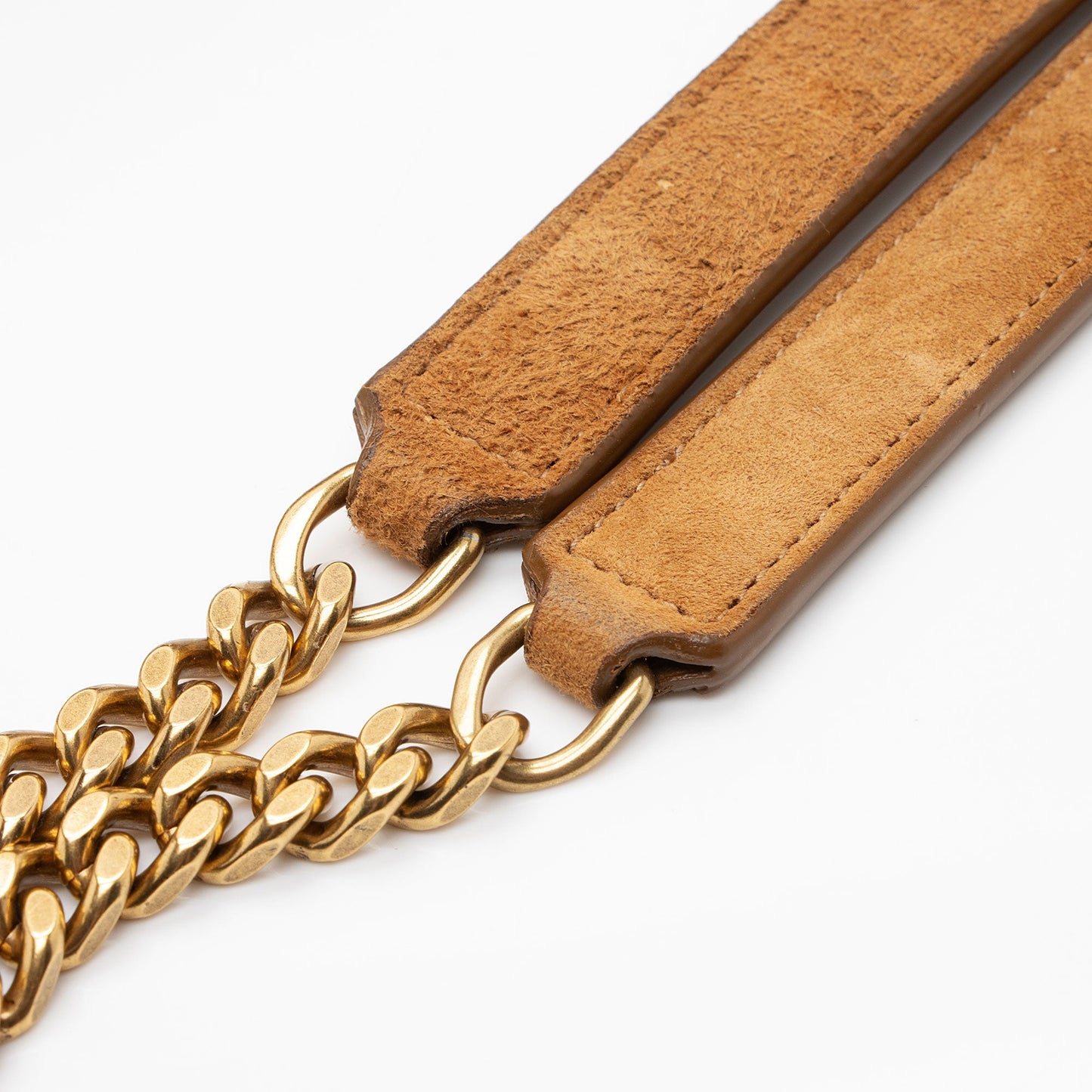 Saint Laurent Suede Monogram LouLou Chain Medium Shoulder Bag