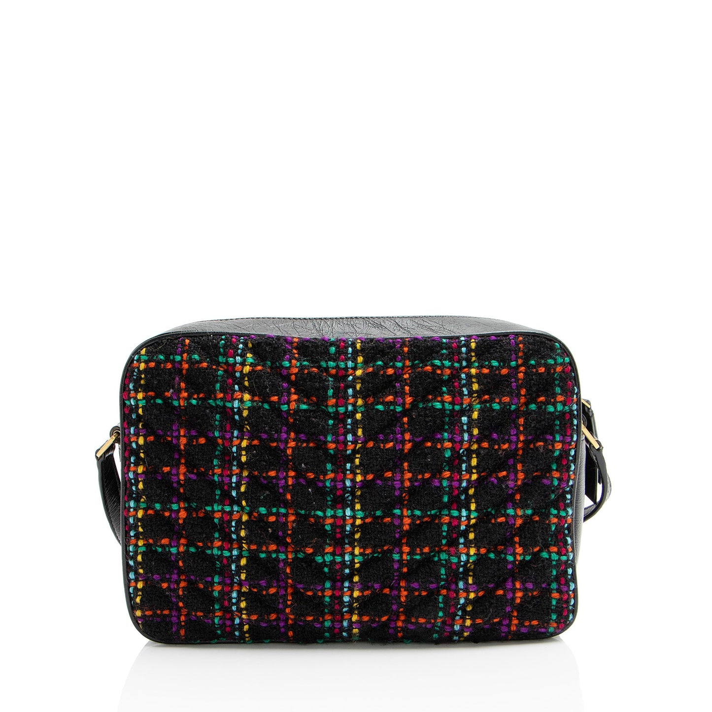 Saint Laurent Tweed Monogram Lou Camera Bag