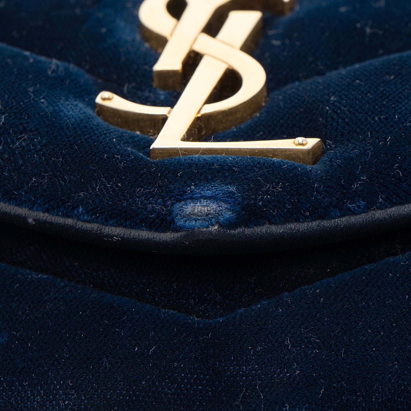 Saint Laurent Velvet Monogram LouLou Small Shoulder Bag