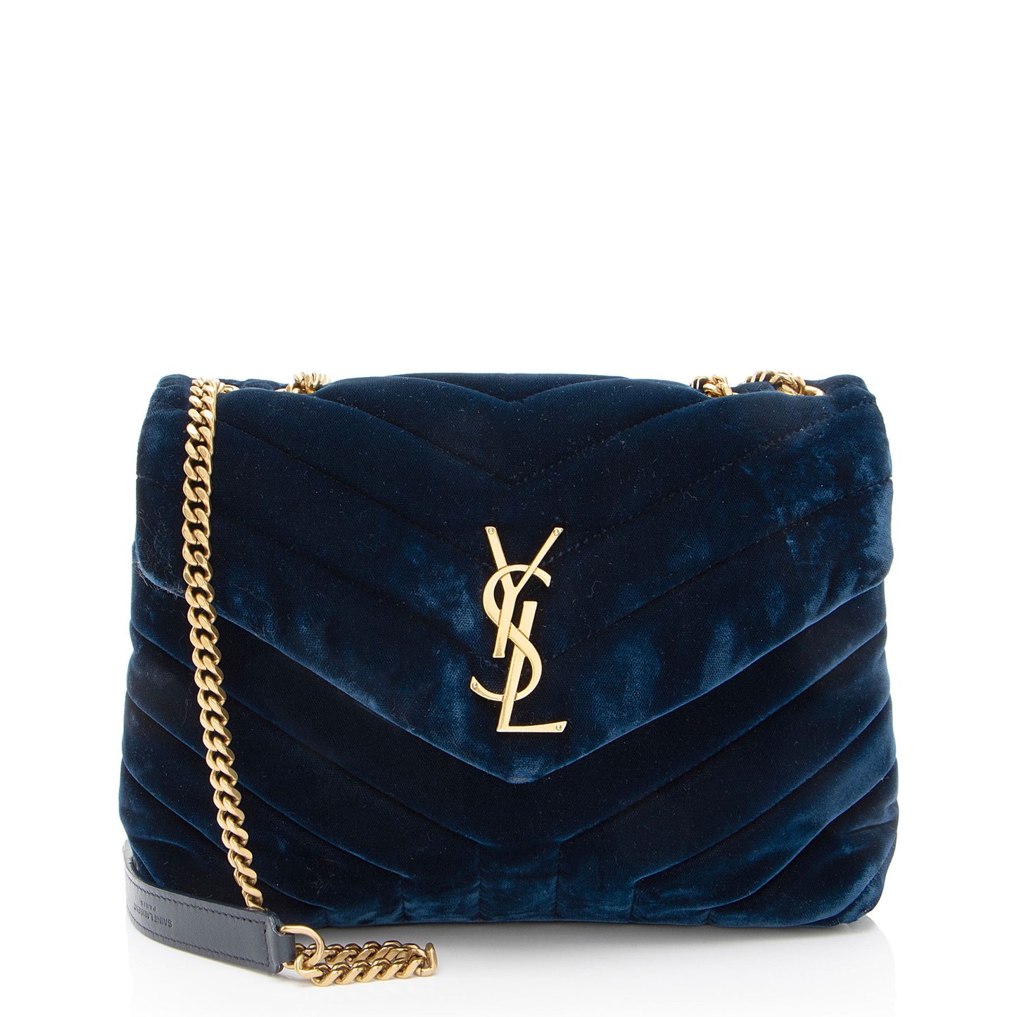 Saint Laurent Velvet Monogram LouLou Small Shoulder Bag
