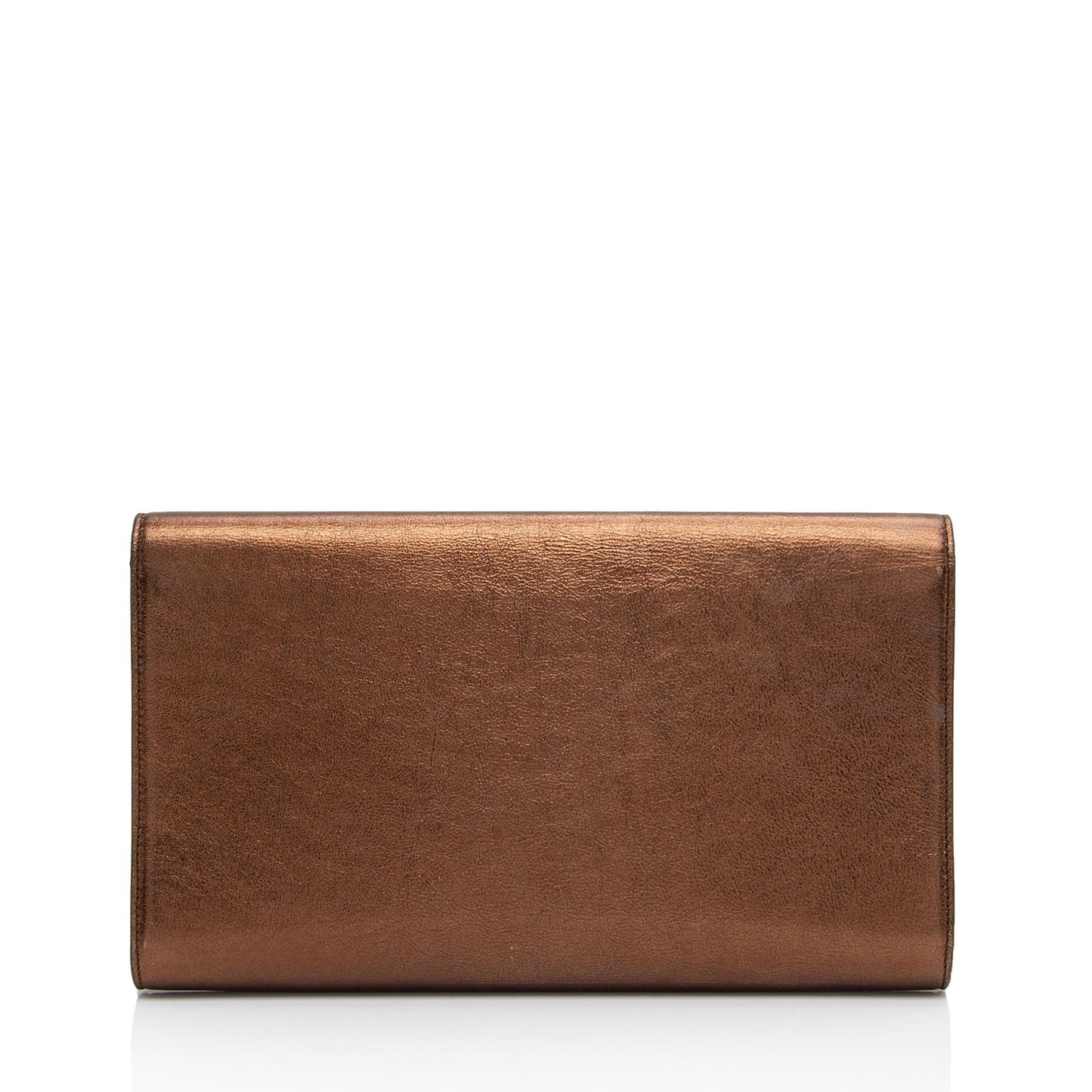Saint Laurent Vintage Metallic Calfskin Monogram Belle de Jour Clutch (SHF-VMKI8c)