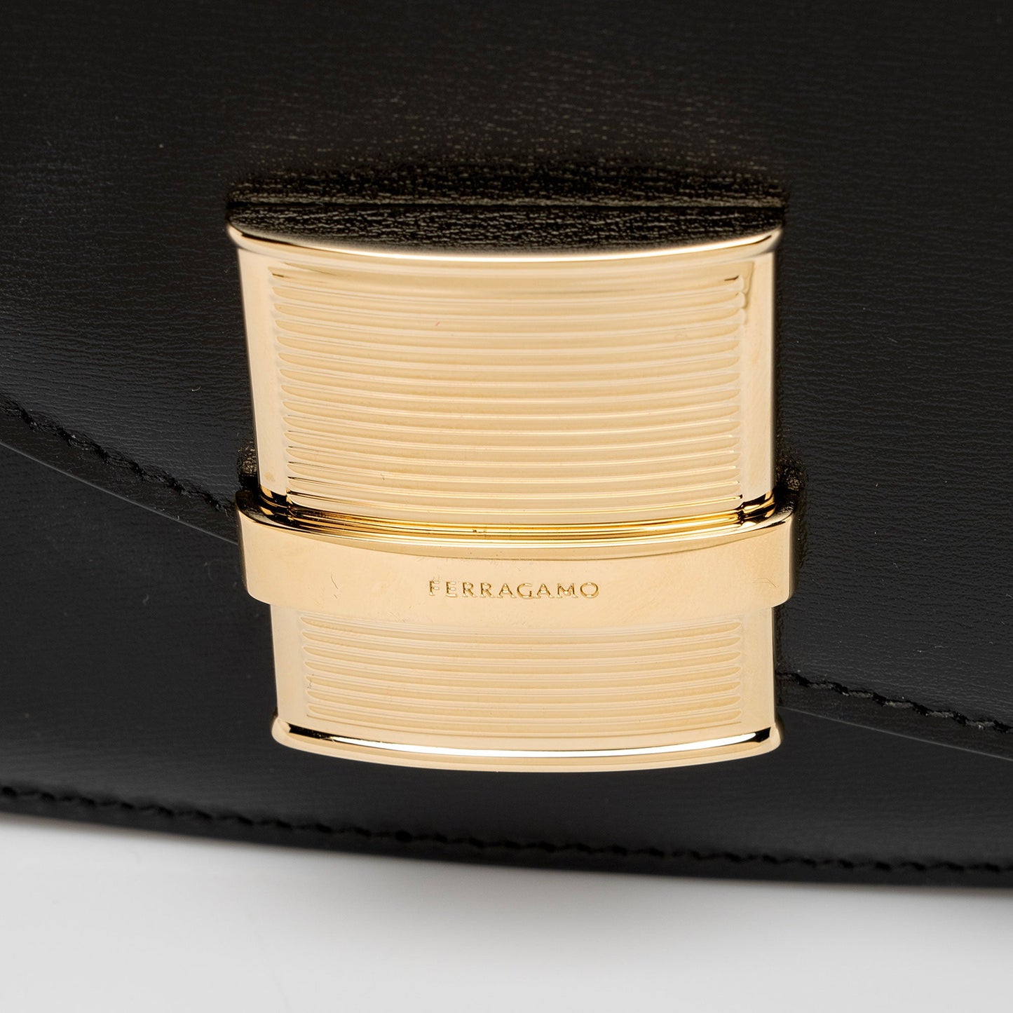 Salvatore Ferragamo Calfskin Fiamma Small Crossbody (SHF-FL9q11)