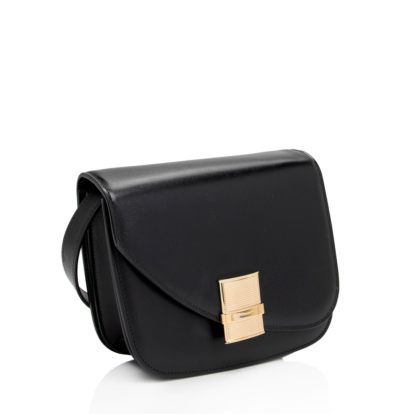 Salvatore Ferragamo Calfskin Fiamma Small Crossbody (SHF-FL9q11)