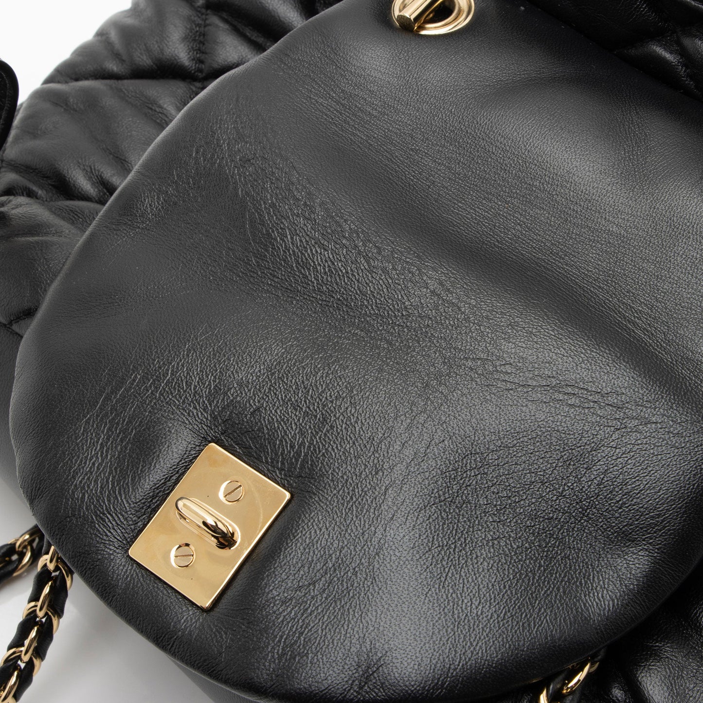Salvatore Ferragamo Quilted Calfskin Giuliette Backpack (SHF-wZ9niM)