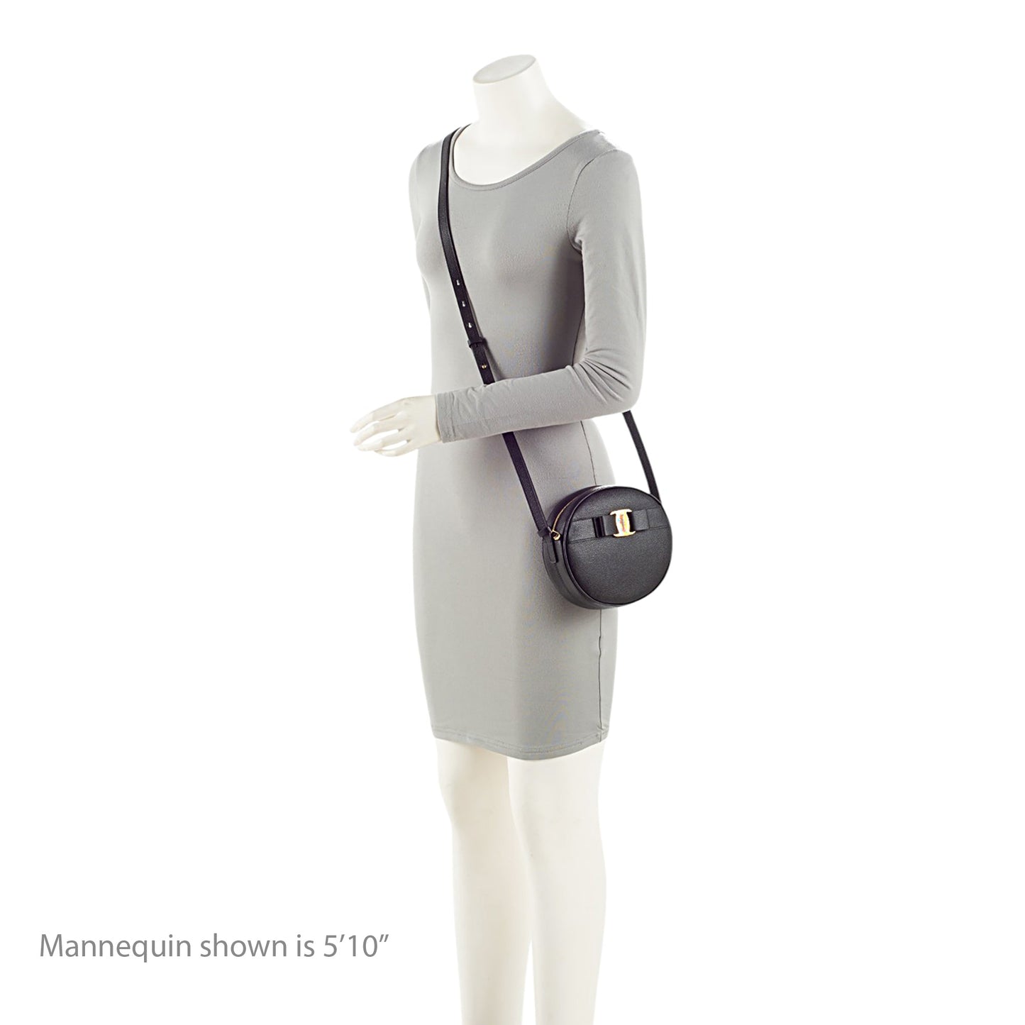 Salvatore Ferragamo Saffiano Vara Round Crossbody