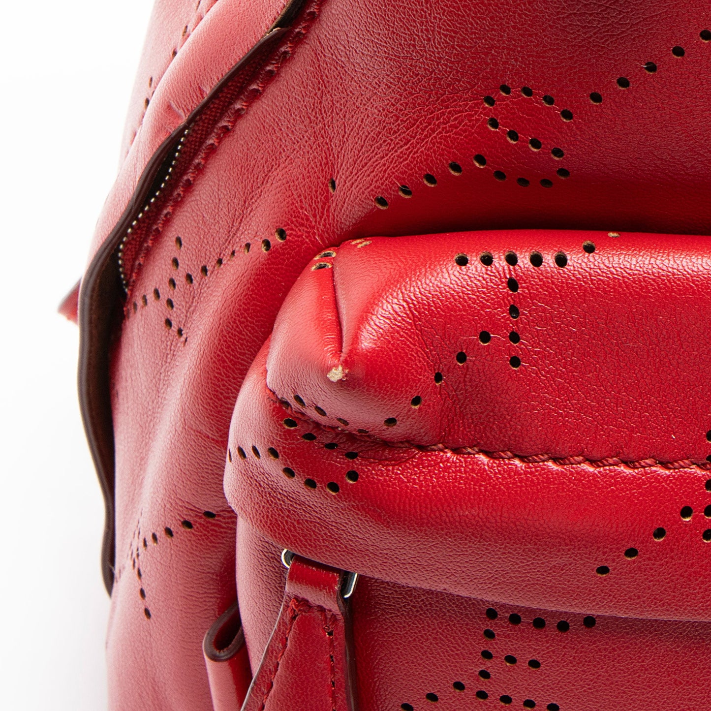 Stella McCartney Eco Alter Nappa Perforated Logo Mini Backpack