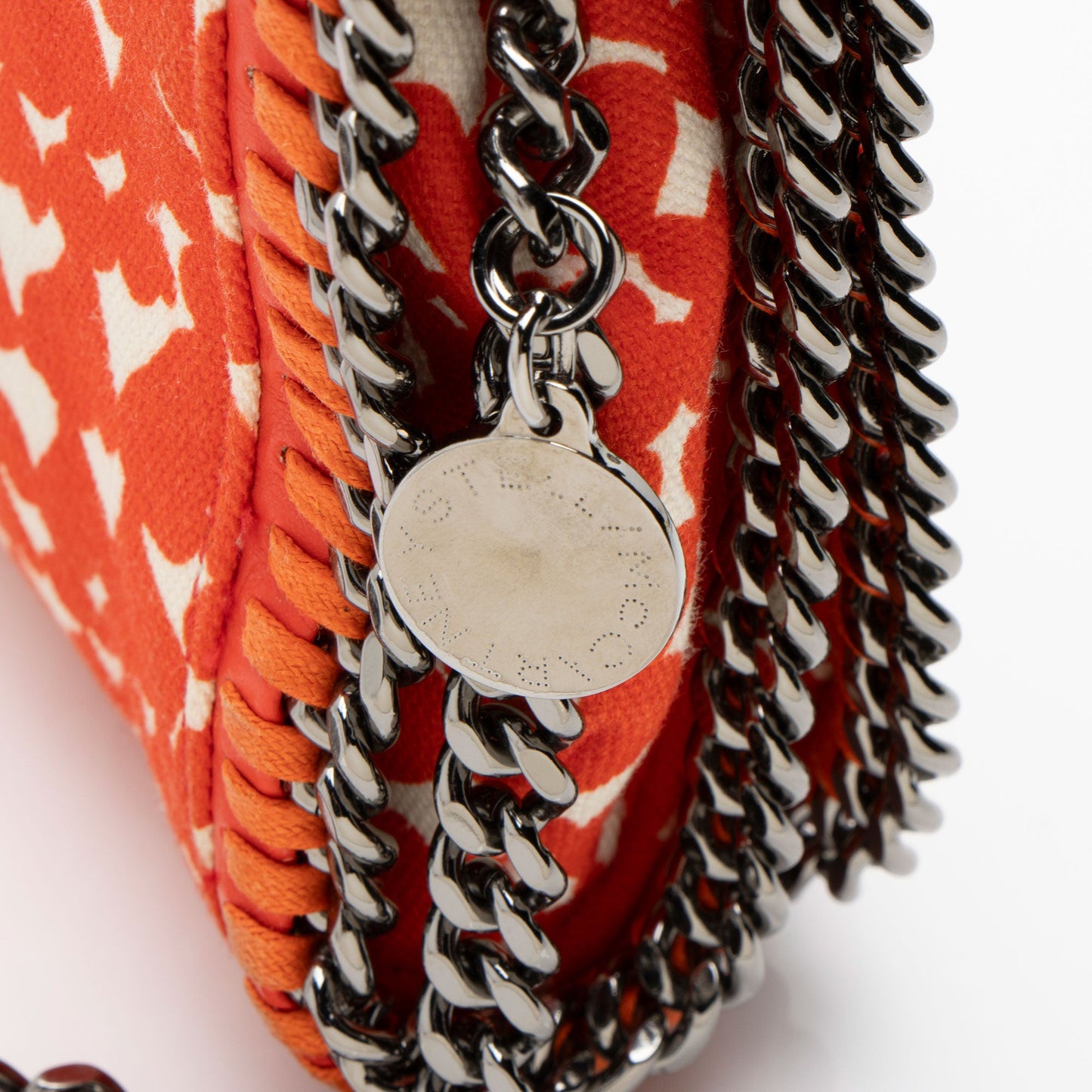 Stella McCartney Lipstick Heart Canvas Falabella Crossbody