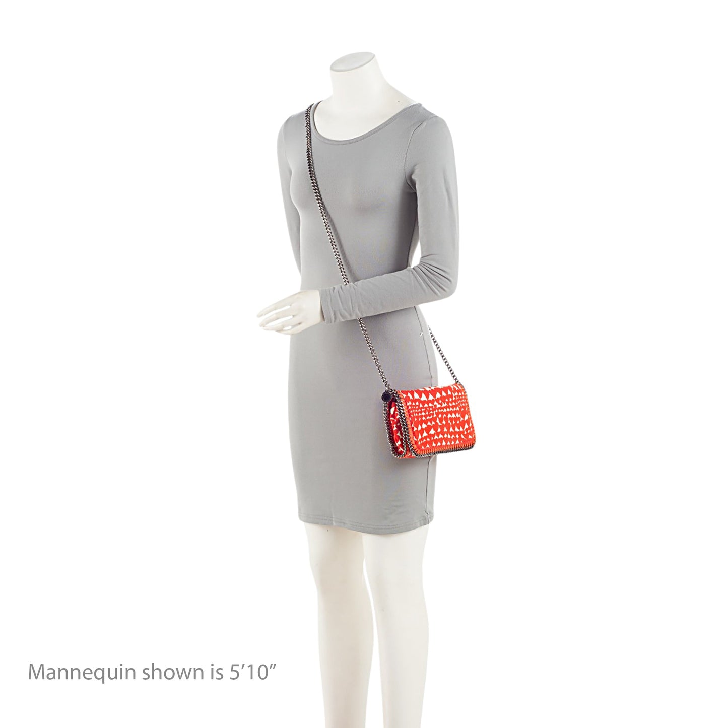 Stella McCartney Lipstick Heart Canvas Falabella Crossbody