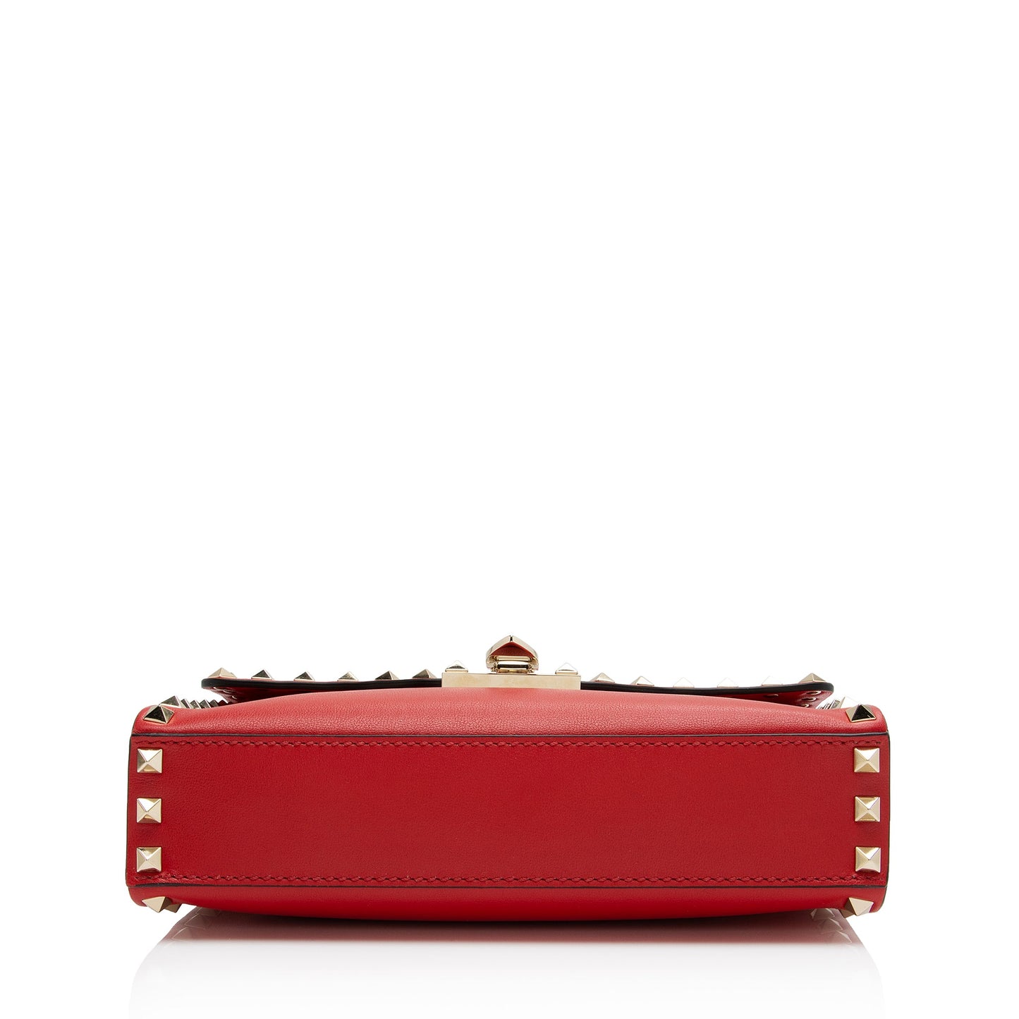 Valentino Grainy Calfskin Rockstud Flap Small Crossbody Bag (SHF-gUNU2H)