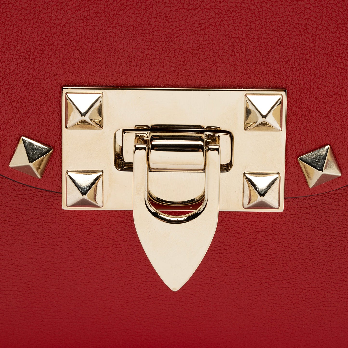 Valentino Grainy Calfskin Rockstud Flap Small Crossbody Bag (SHF-gUNU2H)