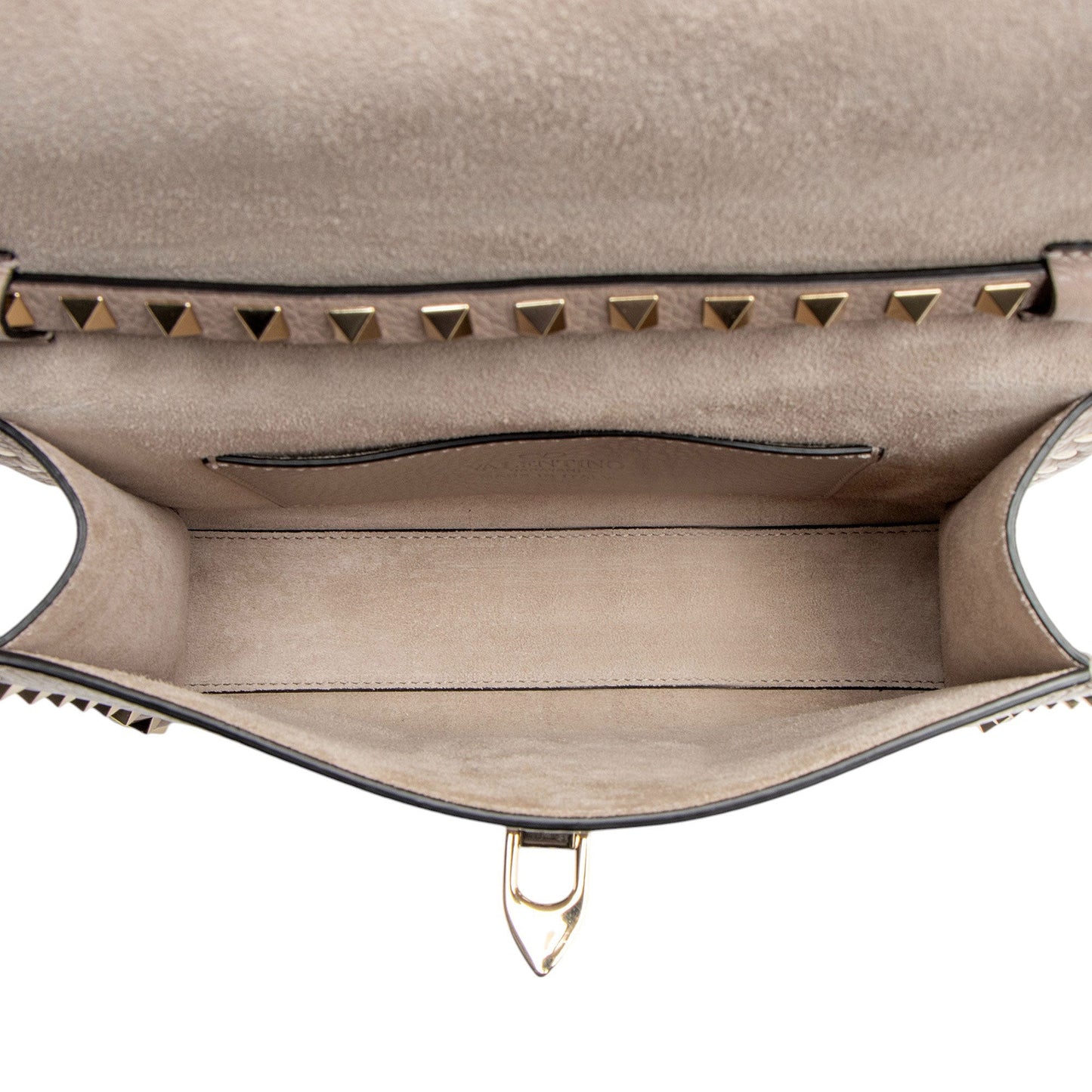 Valentino Grainy Calfskin Rockstud Flap Small Crossbody (SHF-yYGh00)