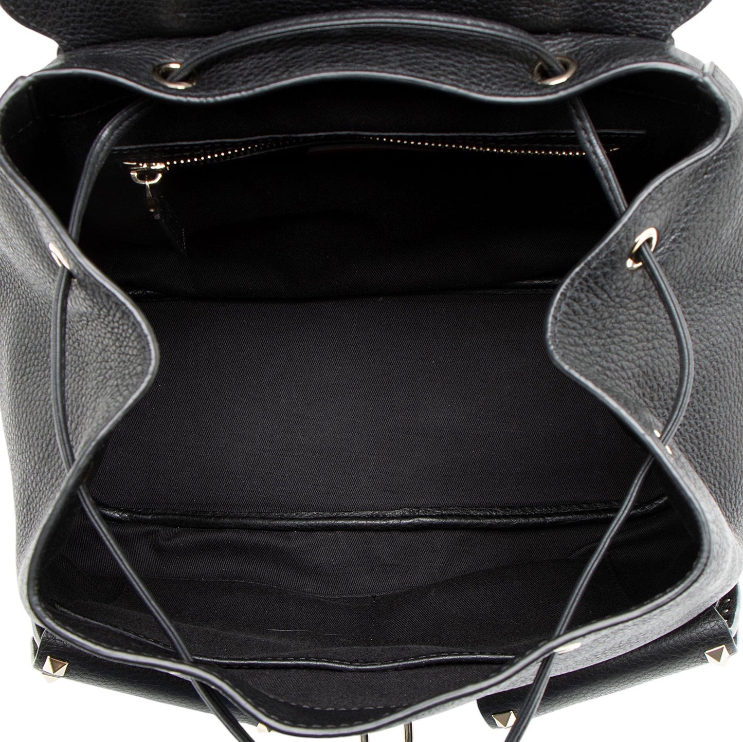 Valentino Leather Rockstud Double Pocket Backpack
