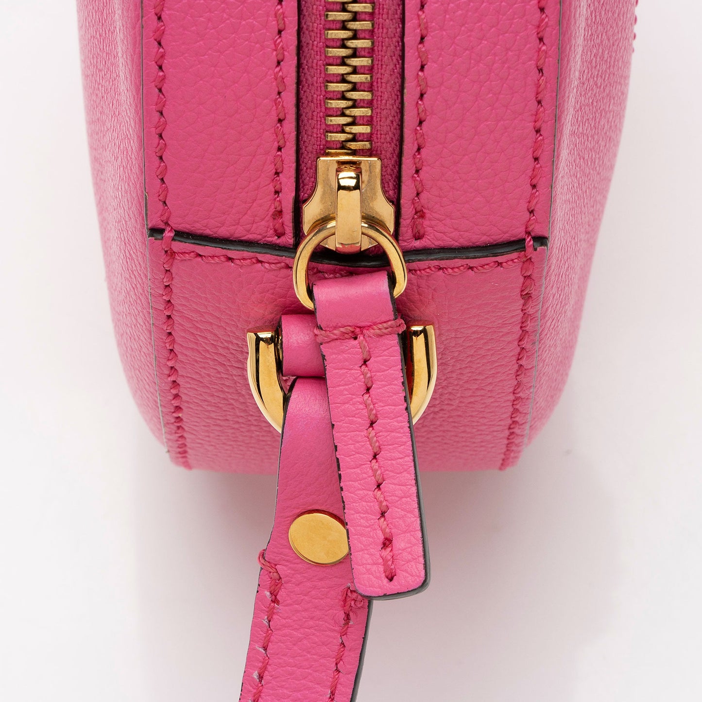 Versace Calfskin Medusa Round Crossbody