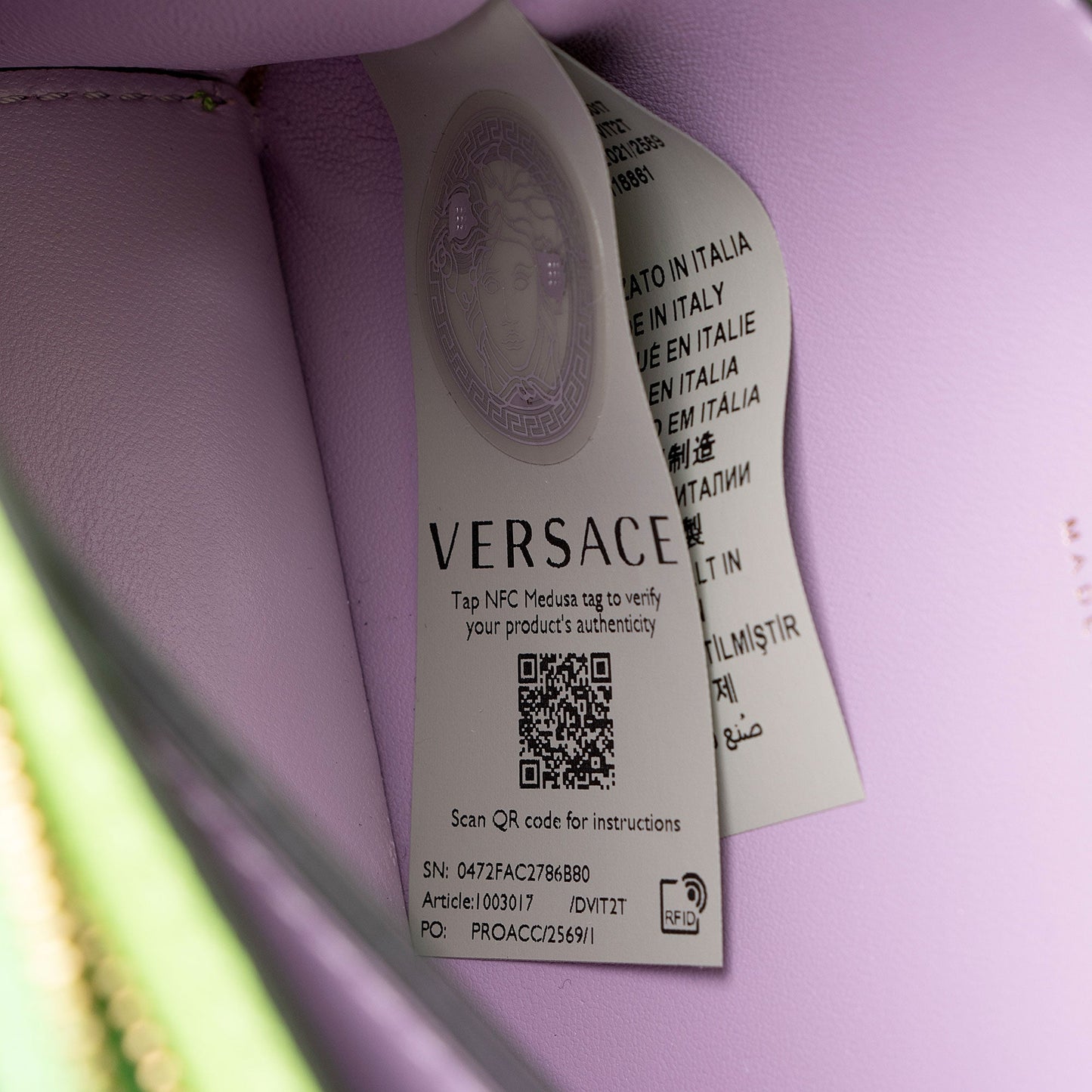 Versace Calfskin Palazzo Medusa Crossbody Bag (SHF-RhgcZQ)
