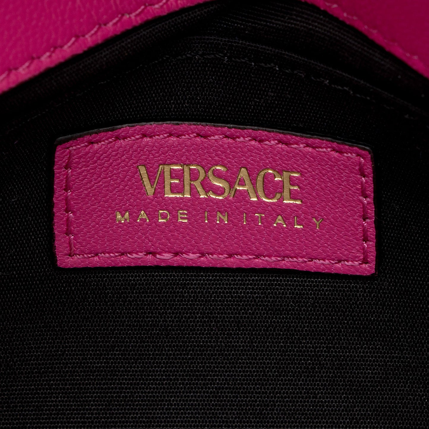 Versace Quilted Velvet Medusa Chain Crossbody