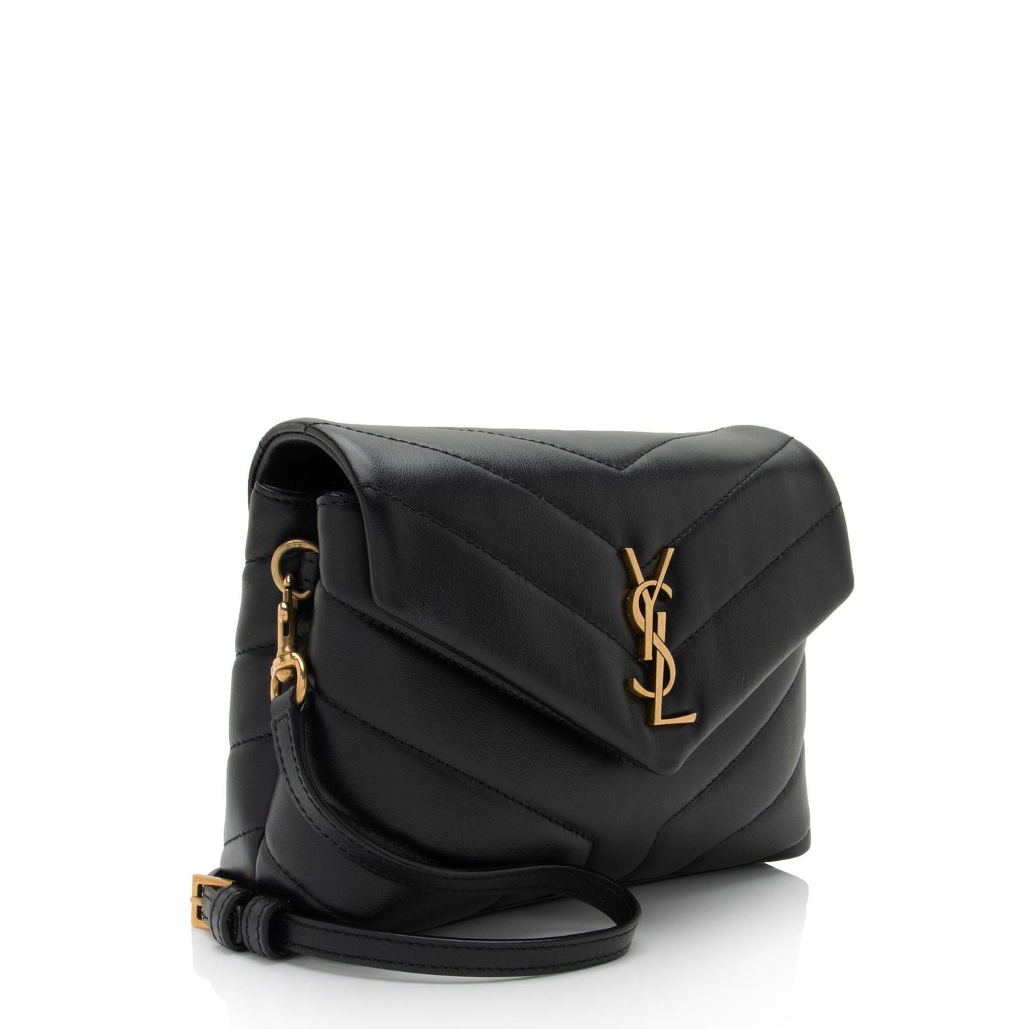 Saint Laurent Matelasse Calfskin Monogram LouLou Toy Crossbody (SHF-yd38W0)