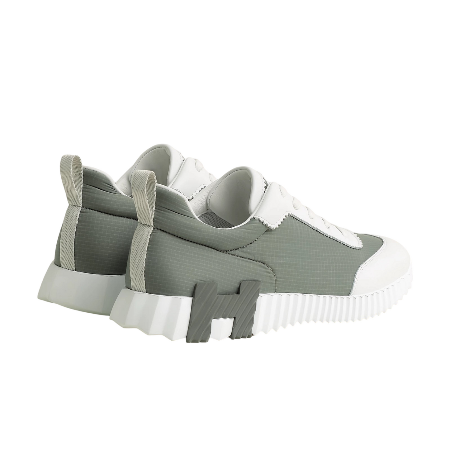Hermes Bouncing Sneakers Étoupe / Blanc