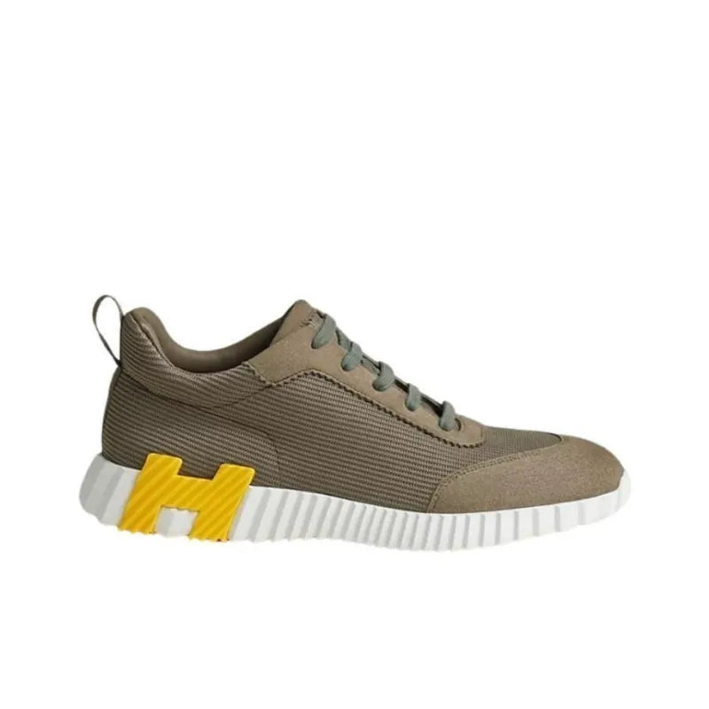 Hermes Bouncing Sneaker Khaki Yellow
