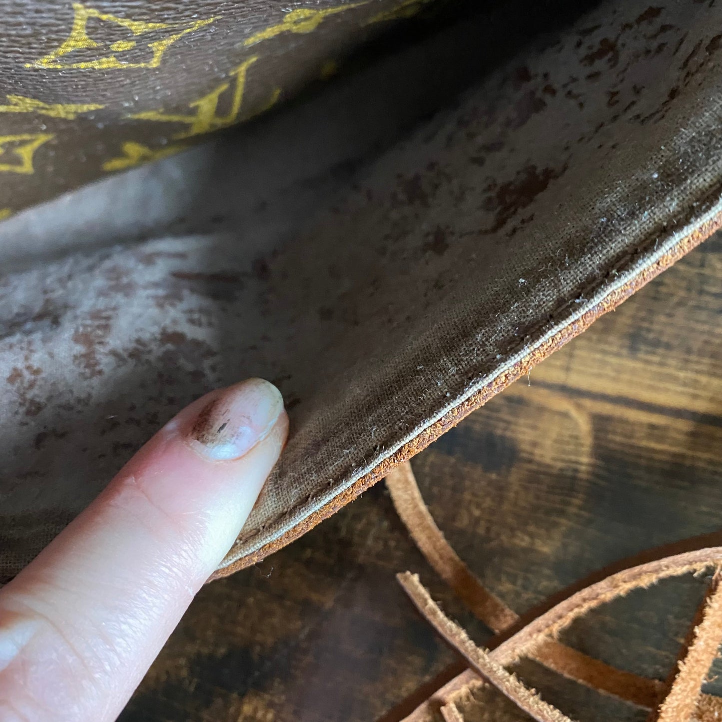 The Sparrow Crossbody Bag in Tan Monogram