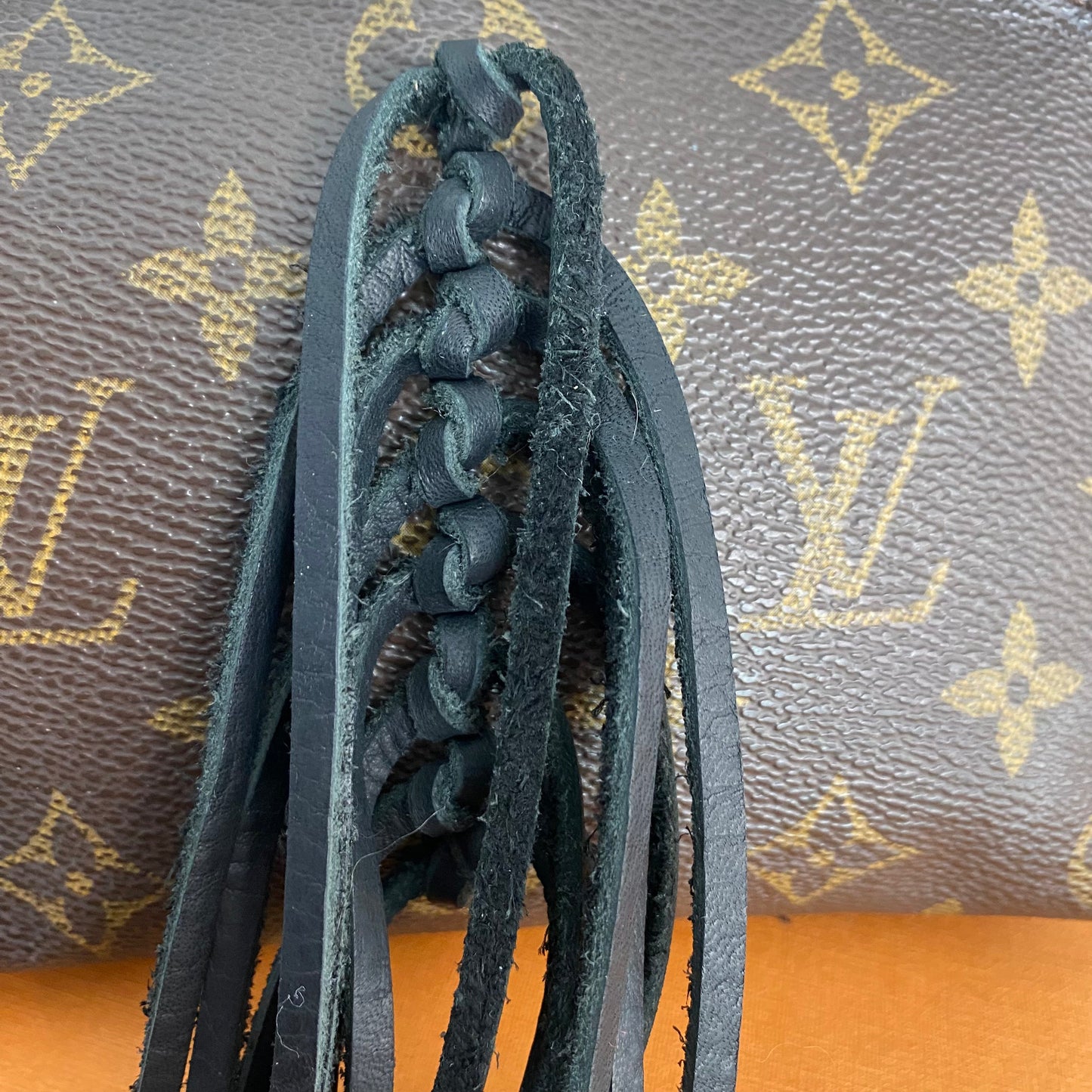 The Junco Crossbody -Orvis bags Monogram in Black Fringe